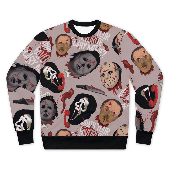 Horror Premium Cut and Sew Sublimation Unisex Sweatshirt
